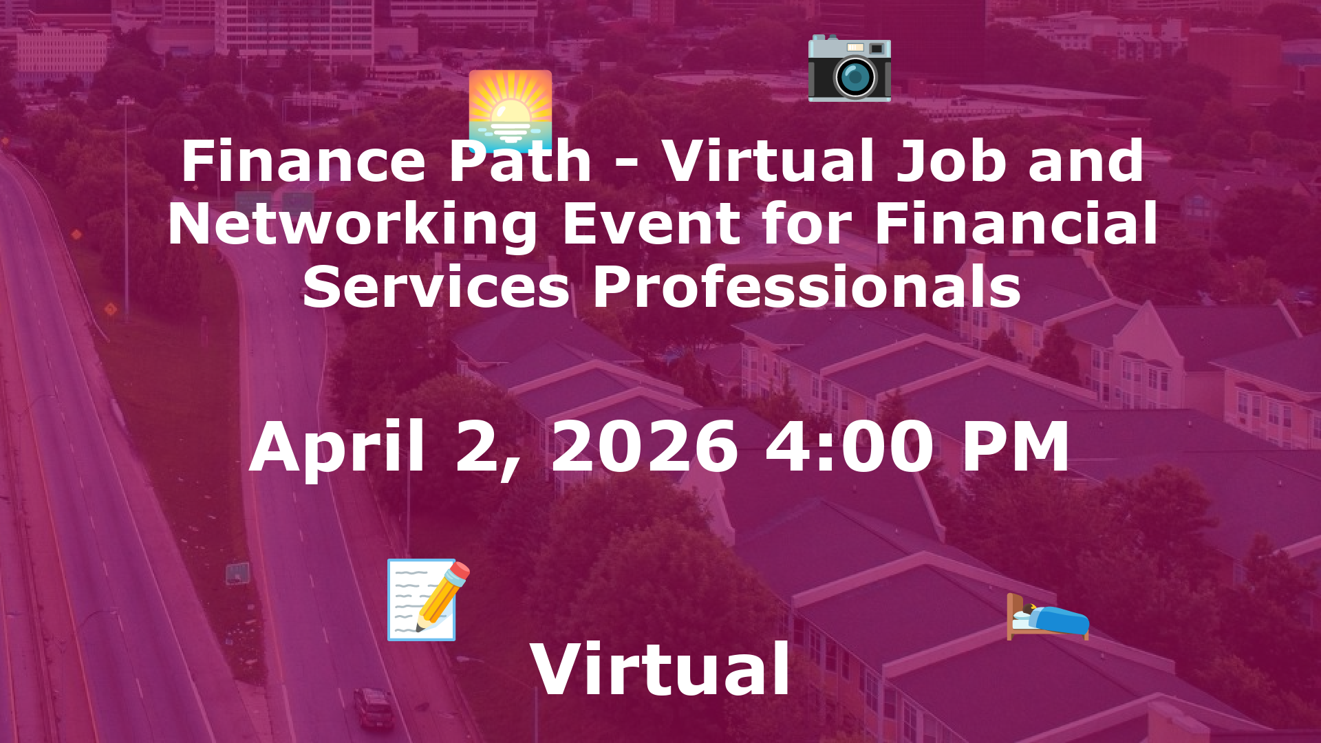 Finance Path - Virtual Job and Networking Event for Financial Services Professionals event image